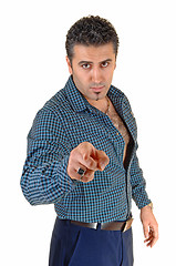Image showing Man pointing finger.