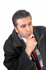 Image showing Businessman thinking.