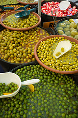 Image showing Pickled olives