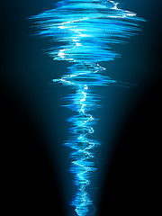 Image showing Sound wave abstract background. EPS 10