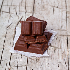 Image showing some pieces of chocolate