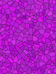 Image showing Abstract pink mosaic background