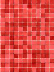 Image showing Red detailed pattern texture with sparkling mosaic