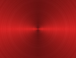 Image showing Red metal circle texture background