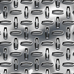 Image showing Steel diamond plate pattern