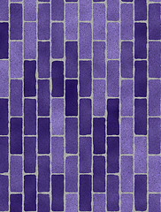 Image showing Texture of violet brick wall