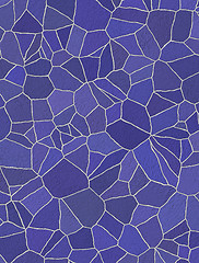 Image showing blue and purple rustic mosaic tile pattern