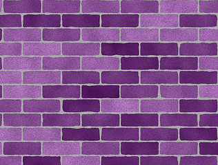 Image showing Purple brick wall