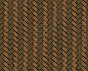 Image showing Seamless rattan weave background macro image