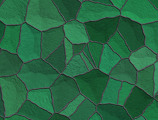 Image showing Dark green tiles seamless background