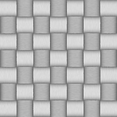 Image showing White wicker background (seamless pattern)