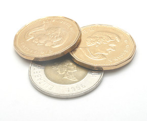 Image showing Canadian coins