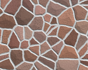 Image showing Cracked stone seamless background