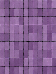 Image showing Seamless texture of purple tiles