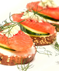 Image showing canapes