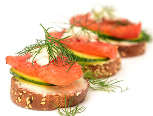 Image showing canapes