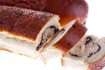 Image showing Bun with poppy seeds