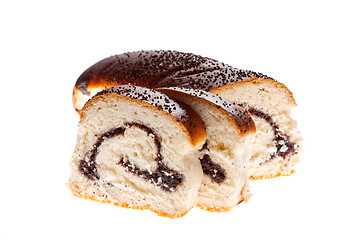 Image showing Bun with poppy seeds