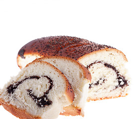 Image showing Bun with poppy seeds