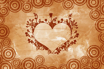 Image showing Valentine vintage heart