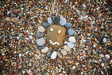 Image showing Sea stones background