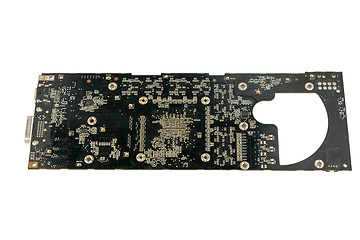 Image showing circuit video card isolated on a white background