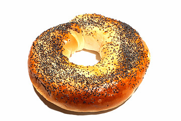 Image showing bagels with poppy seeds