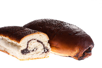 Image showing Bun with poppy seeds