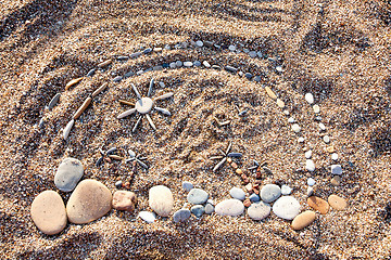 Image showing Sea stones background