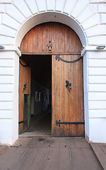 Image showing gates of the medieval castle