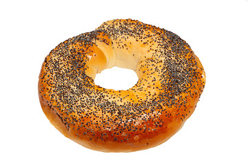 Image showing bagels with poppy seeds