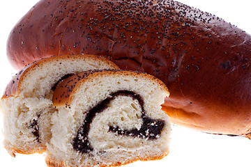 Image showing Bun with poppy seeds