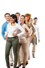 Image showing business team diversity happy isolated