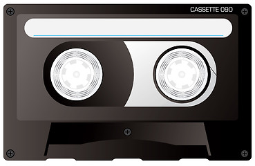 Image showing cassette tape black