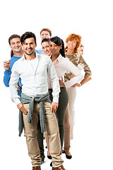 Image showing business team diversity happy isolated