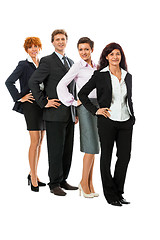 Image showing business team diversity happy isolated