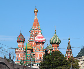 Image showing In Red Square, St. Basil's Cathedral