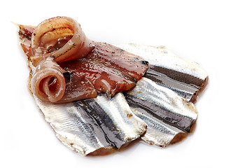 Image showing salted anchovies