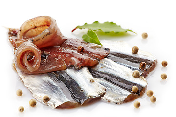 Image showing salted anchovies