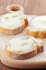 Image showing bread with butter