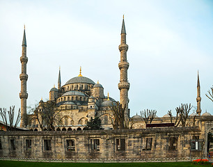 Image showing Sultan Ahmed Mosque (Blue Mosque) in Istanbul