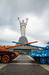 Image showing Mother of the Motherland monument in Kiev, Ukraine