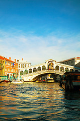 Image showing Rialto Bridge (Ponte Di Rialto) in Venice, Italy