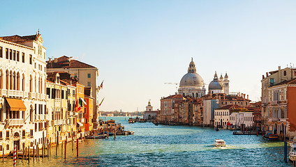 Image showing View to Basilica Di Santa Maria della Salute in Venice