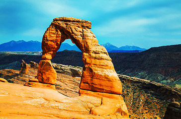 Image showing Delicate Arch at the Arches National Park, Utah, USA