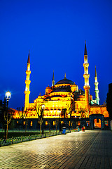 Image showing Sultan Ahmed Mosque (Blue Mosque) in Istanbul