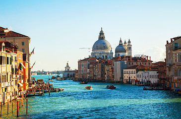 Image showing View to Basilica Di Santa Maria della Salute in Venice