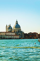 Image showing View to Basilica Di Santa Maria della Salute in Venice