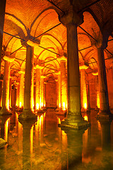 Image showing Basilica Cistern interior