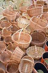 Image showing Wickerwork baskets